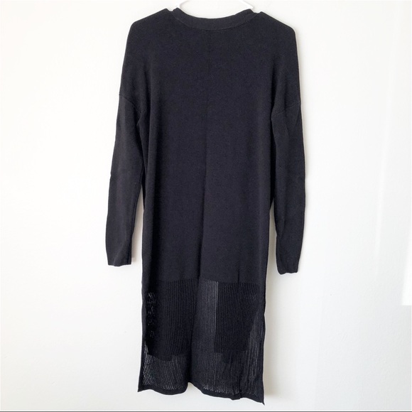 ATHLETA Kahala Black Knit Duster Cardigan Size S - Picture 6 of 10